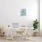 Stupell Industries Coastal Tile Abstract Soft Blue Beige Shapes Wall Plaque